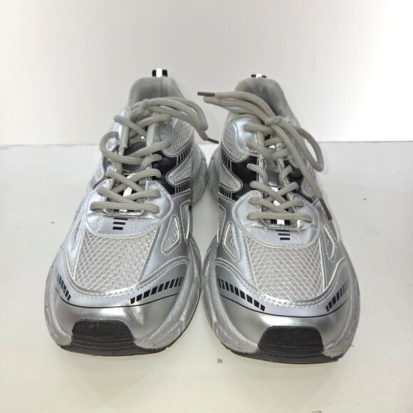Madden Girl Women's Fashion Laceup Sneakers Silver Size 9.5 - Picture 2 of 8